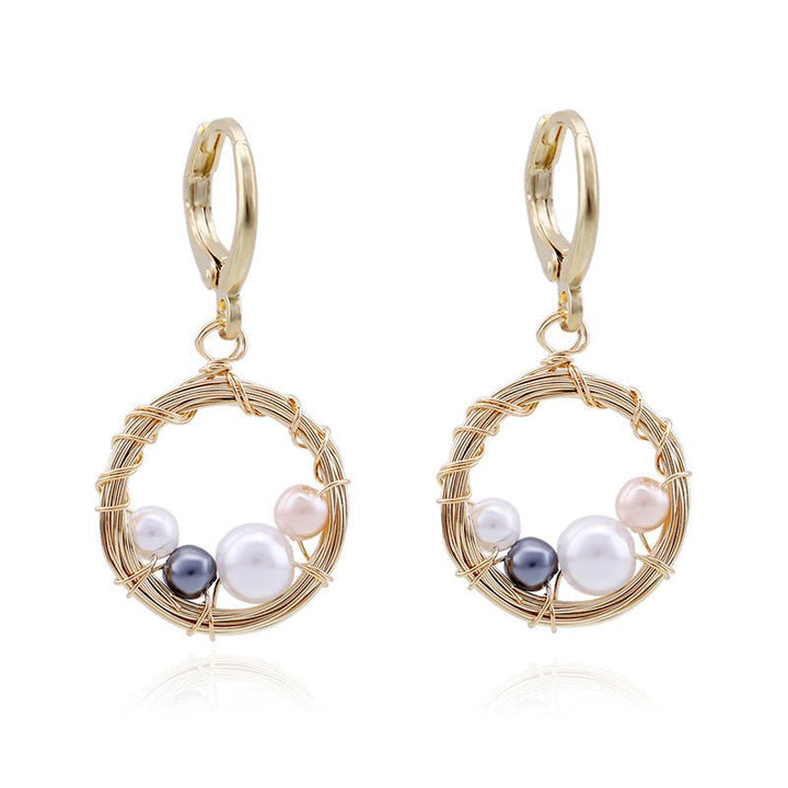 Light Luxury Ocean Series Ear Clip European And American Handmade Pearl Earrings by LUXE AHMAR – Available at LUXE AHMAR