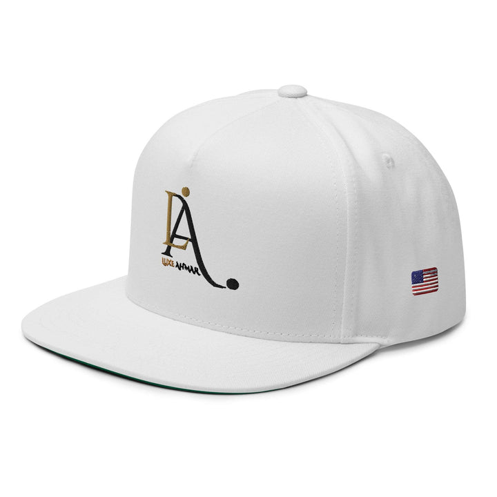 Luxe Ahmar Flat Bill Cap by LUXE AHMAR – Available at LUXE AHMAR