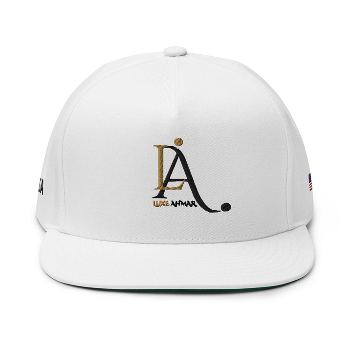 Luxe Ahmar Flat Bill Cap by LUXE AHMAR – Available at LUXE AHMAR