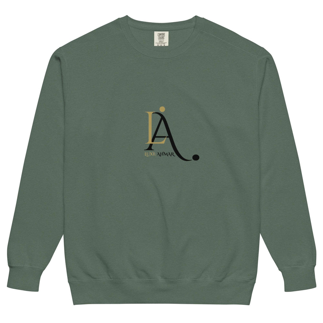 Luxe Ahmar Unisex Garment - Dyed Sweatshirt – Vintage Comfort & Timeless Style by LUXE AHMAR – Available at LUXE AHMAR
