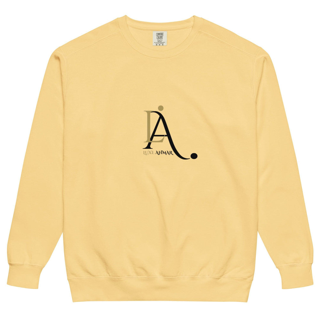 Luxe Ahmar Unisex Garment - Dyed Sweatshirt – Vintage Comfort & Timeless Style by LUXE AHMAR – Available at LUXE AHMAR