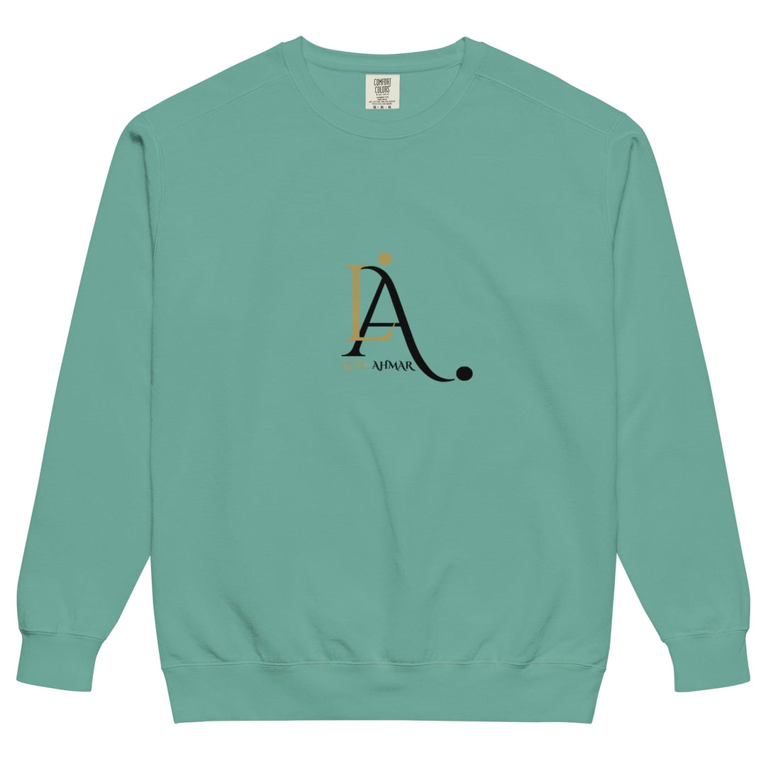 Luxe Ahmar Unisex Garment - Dyed Sweatshirt – Vintage Comfort & Timeless Style by LUXE AHMAR – Available at LUXE AHMAR