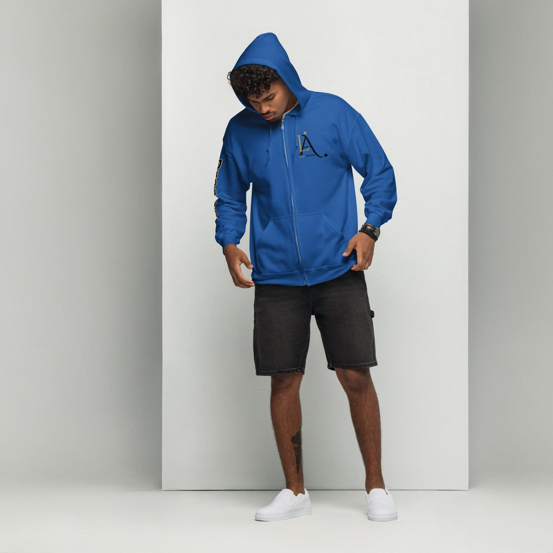 Luxe - Ahmar Unisex heavy blend zip hoodie by LUXE AHMAR – Available at LUXE AHMAR