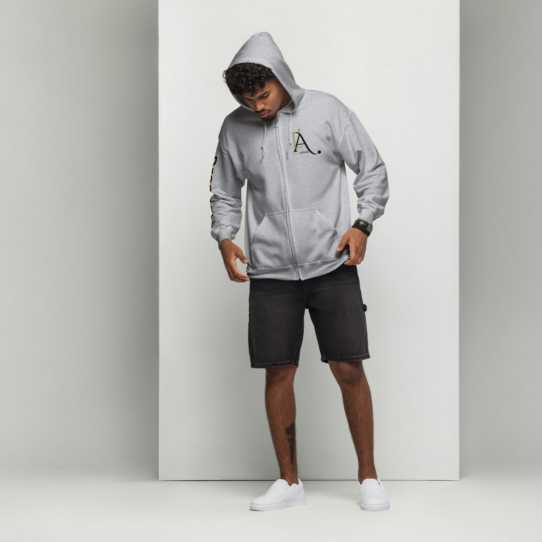 Luxe - Ahmar Unisex heavy blend zip hoodie by LUXE AHMAR – Available at LUXE AHMAR