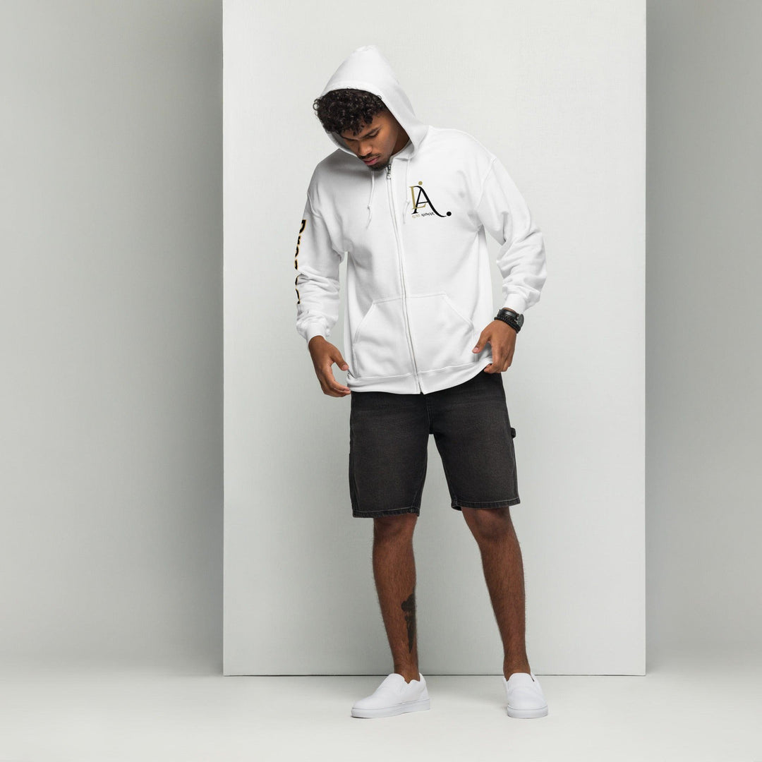 Luxe - Ahmar Unisex heavy blend zip hoodie by LUXE AHMAR – Available at LUXE AHMAR