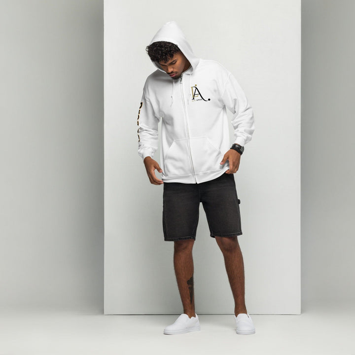 Luxe - Ahmar Unisex heavy blend zip hoodie by LUXE AHMAR – Available at LUXE AHMAR