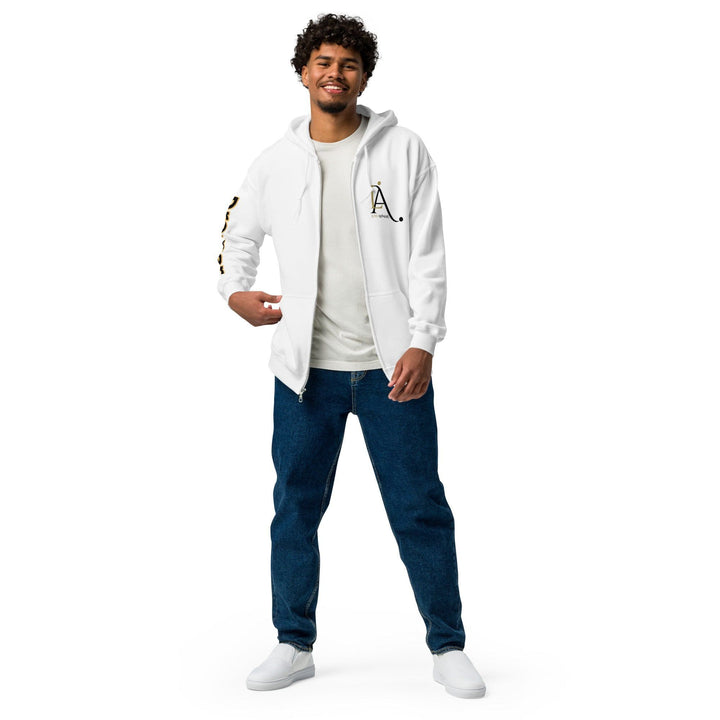 Luxe - Ahmar Unisex heavy blend zip hoodie by LUXE AHMAR – Available at LUXE AHMAR