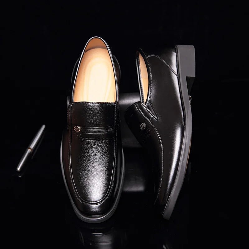Luxury Leather Men’s Loafers – Breathable Slip - On Dress Moccasins for Office & Driving (Size 38 - 44) by Luxe Ahmar – Available at LUXE AHMAR