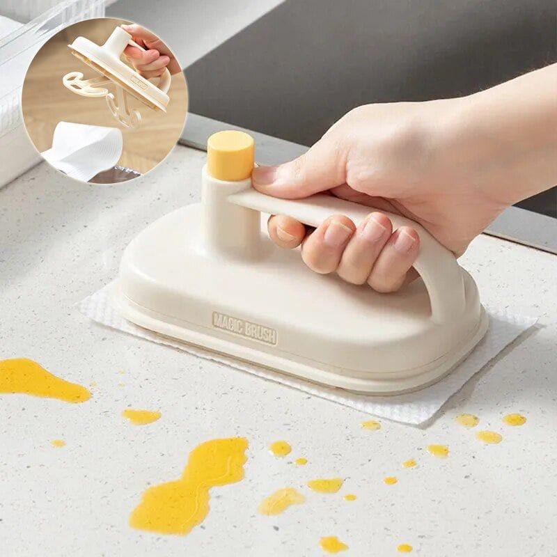 Magic Disposable Cleaning Brush with 50 Refill Rags – Multi - Purpose Scrubber for Kitchen, Bathroom, Windows, Glass & Furniture by LUXE AHMAR – Available at LUXE AHMAR