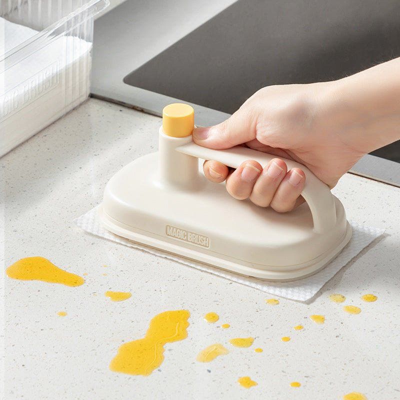 Magic Disposable Cleaning Brush with 50 Refill Rags – Multi - Purpose Scrubber for Kitchen, Bathroom, Windows, Glass & Furniture by LUXE AHMAR – Available at LUXE AHMAR