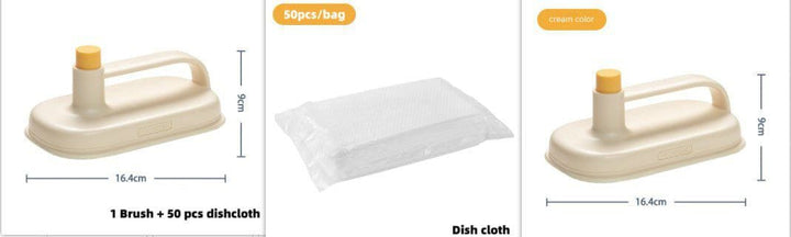 Magic Disposable Cleaning Brush with 50 Refill Rags – Multi - Purpose Scrubber for Kitchen, Bathroom, Windows, Glass & Furniture by LUXE AHMAR – Available at LUXE AHMAR