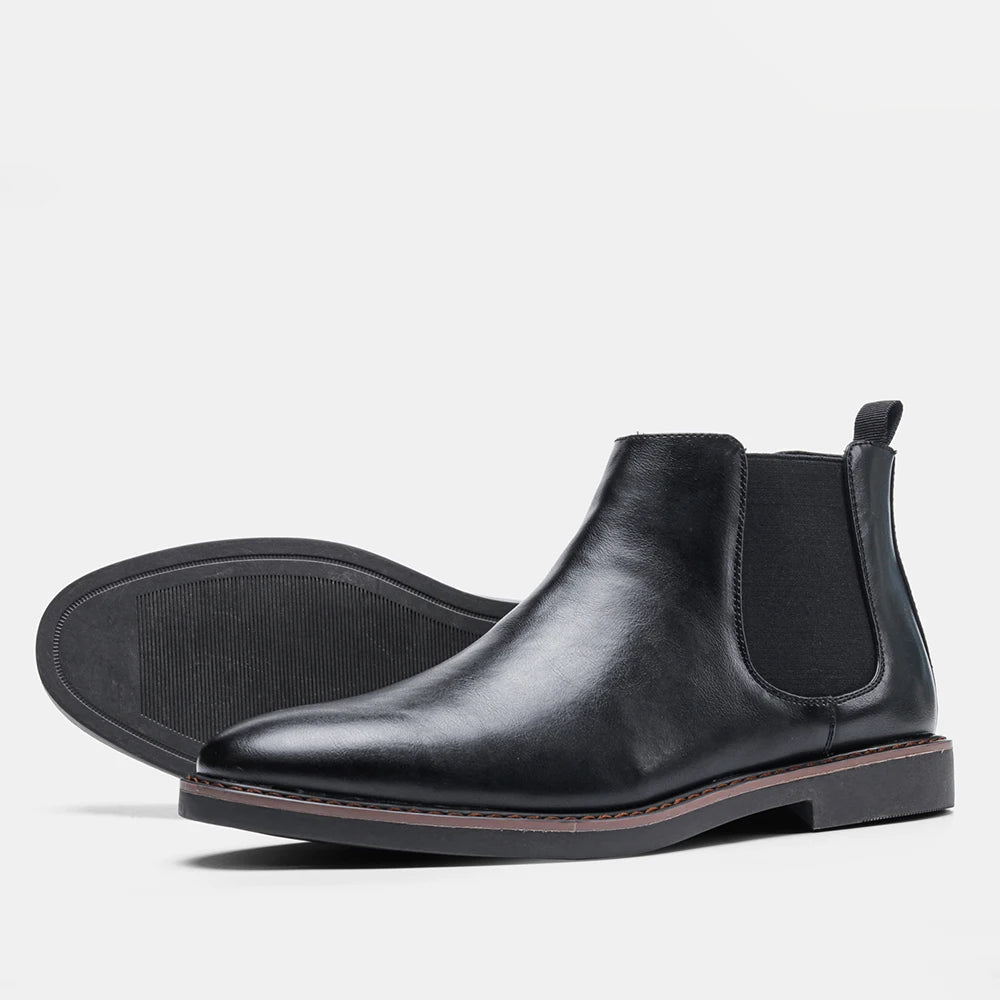 Men’s 2025 Brand Chelsea Boots – Comfortable Fashion Leather Boots, Sizes 40 - 46 by Luxe Ahmar – Available at LUXE AHMAR