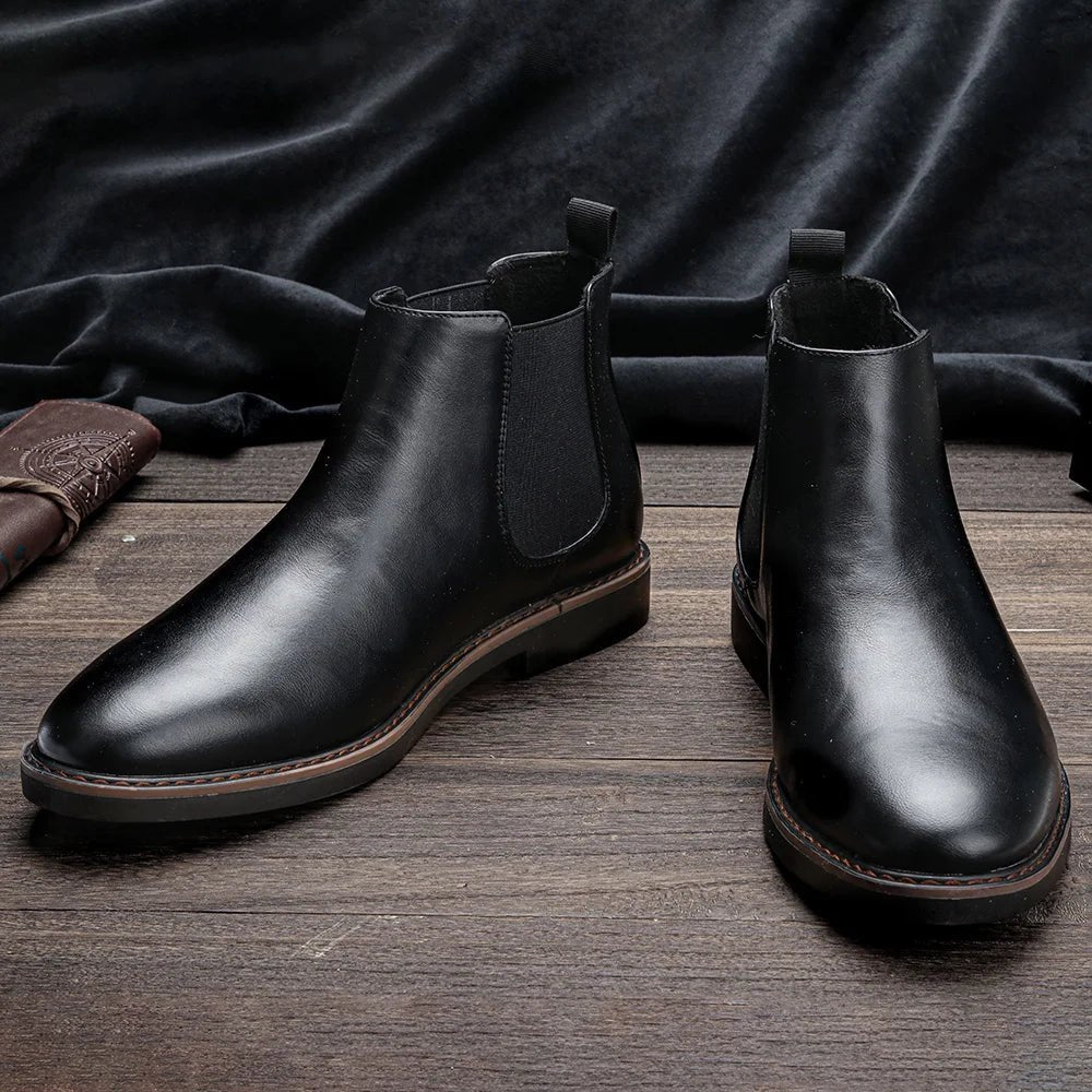 Men’s 2025 Brand Chelsea Boots – Comfortable Fashion Leather Boots, Sizes 40 - 46 by Luxe Ahmar – Available at LUXE AHMAR