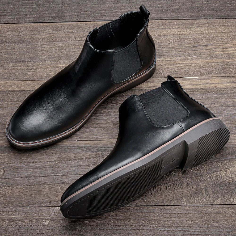 Men’s 2025 Brand Chelsea Boots – Comfortable Fashion Leather Boots, Sizes 40 - 46 by Luxe Ahmar – Available at LUXE AHMAR