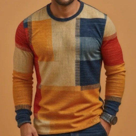 Men's 3D Digital Camouflage Print Long Sleeve T-Shirt – Round Neck, Loose Fit, Plus Size by LUXE AHMAR – Available at LUXE AHMAR