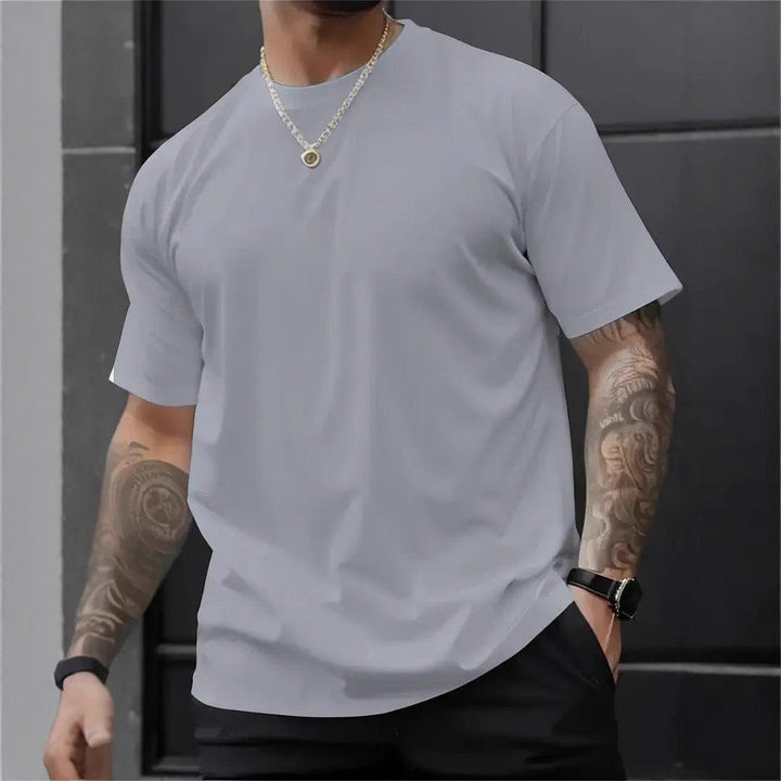 Men’s 3D Digital Print Round Neck T-Shirt – Loose Fit Summer Streetwear by LUXE AHMAR – Available at LUXE AHMAR