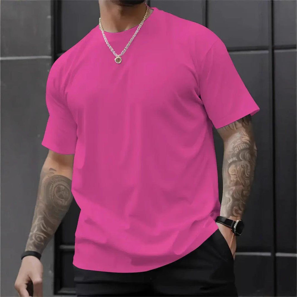Men’s 3D Digital Print Round Neck T-Shirt – Loose Fit Summer Streetwear by LUXE AHMAR – Available at LUXE AHMAR