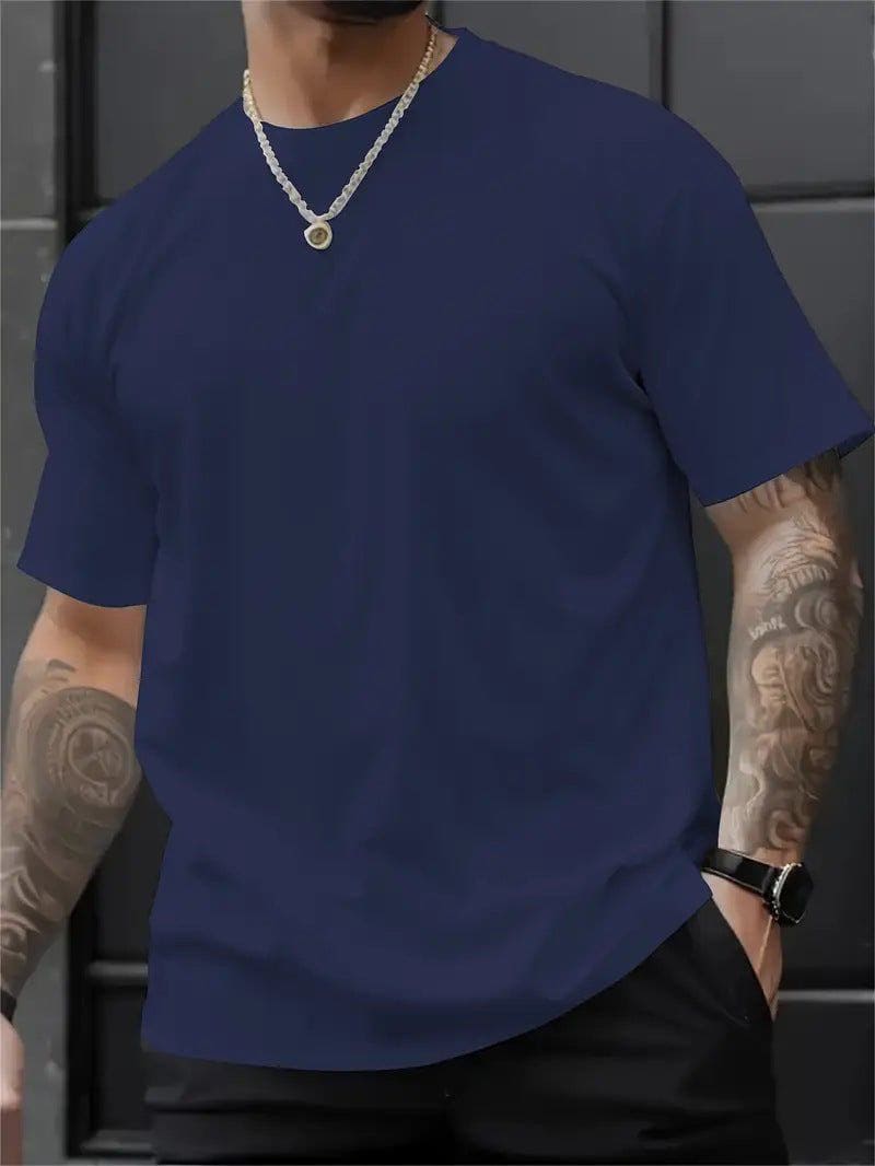 Men’s 3D Digital Print Round Neck T-Shirt – Loose Fit Summer Streetwear by LUXE AHMAR – Available at LUXE AHMAR