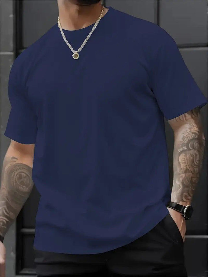 Men’s 3D Digital Print Round Neck T-Shirt – Loose Fit Summer Streetwear by LUXE AHMAR – Available at LUXE AHMAR