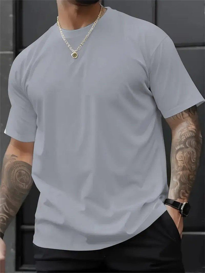 Men’s 3D Digital Print Round Neck T-Shirt – Loose Fit Summer Streetwear by LUXE AHMAR – Available at LUXE AHMAR