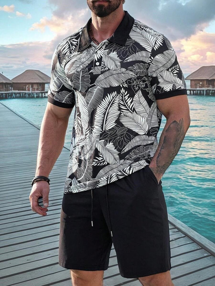 Men's 3D Printed Casual Summer Shirt & Shorts Set by LUXE AHMAR – Available at LUXE AHMAR