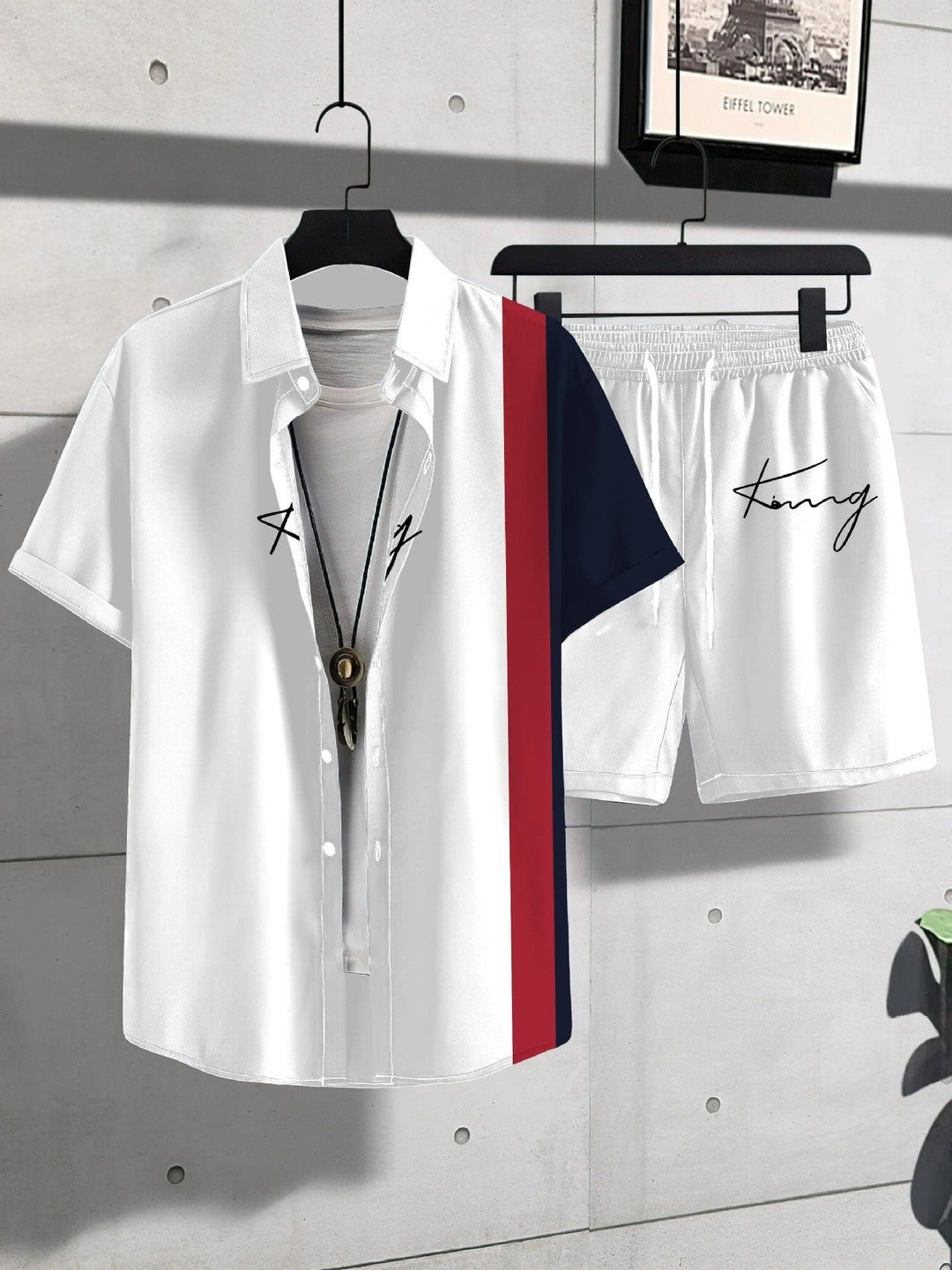 Men's Animal Print Short Sleeve Shirt & Shorts Set – Trendy Sportswear by LUXE AHMAR – Available at LUXE AHMAR