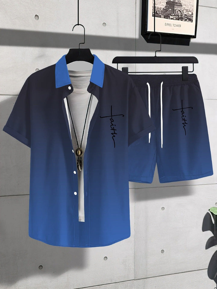 Men's Animal Print Short Sleeve Shirt & Shorts Set – Trendy Sportswear by LUXE AHMAR – Available at LUXE AHMAR