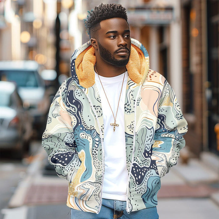 Men's Autumn And Winter Cotton Clothing Marble Texture Series by LUXE AHMAR – Available at LUXE AHMAR