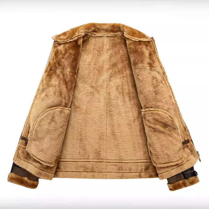 Men's Autumn And Winter Fleece - lined Thickened Fur Jacket by LUXE AHMAR – Available at LUXE AHMAR