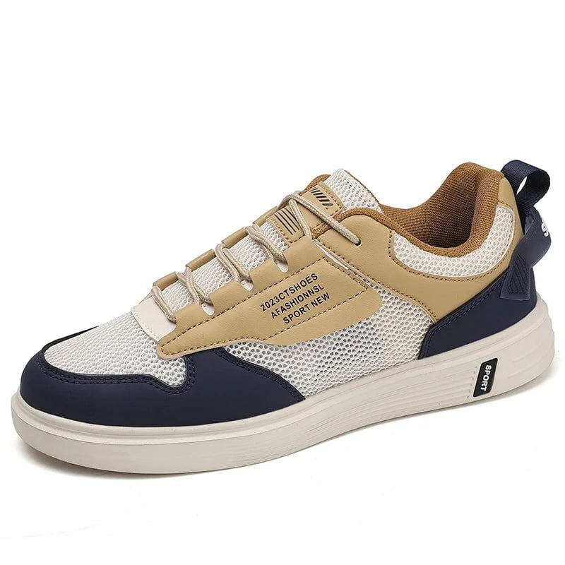 Men's Breathable Mesh Skateboard Sneakers – Lightweight Platform Casual Sports Shoes (Up to Size 47) for Summer by Luxe Ahmar – Available at LUXE AHMAR