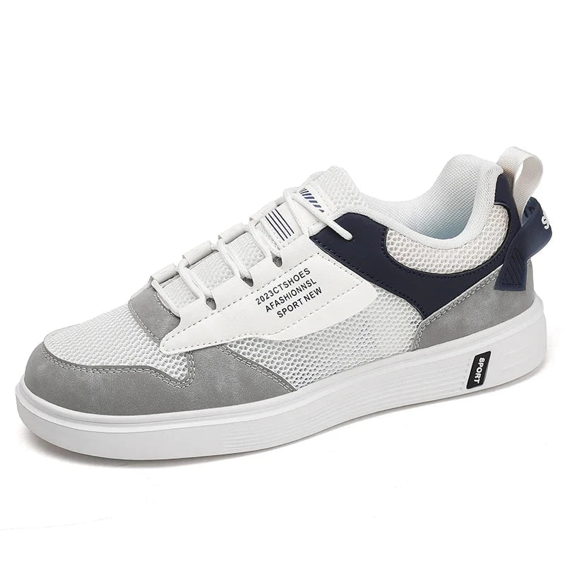 Men's Breathable Mesh Skateboard Sneakers – Lightweight Platform Casual Sports Shoes (Up to Size 47) for Summer by Luxe Ahmar – Available at LUXE AHMAR
