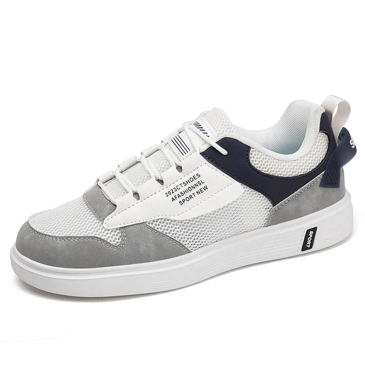 Men's Breathable Mesh Skateboard Sneakers – Lightweight Platform Casual Sports Shoes (Up to Size 47) for Summer by Luxe Ahmar – Available at LUXE AHMAR