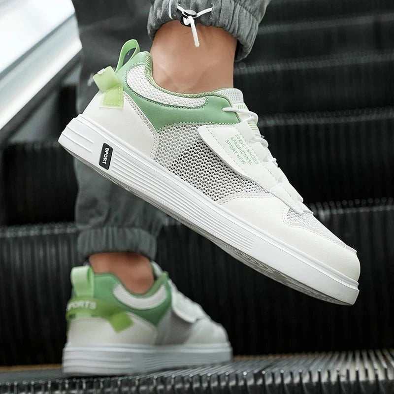 Men's Breathable Mesh Skateboard Sneakers – Lightweight Platform Casual Sports Shoes (Up to Size 47) for Summer by Luxe Ahmar – Available at LUXE AHMAR