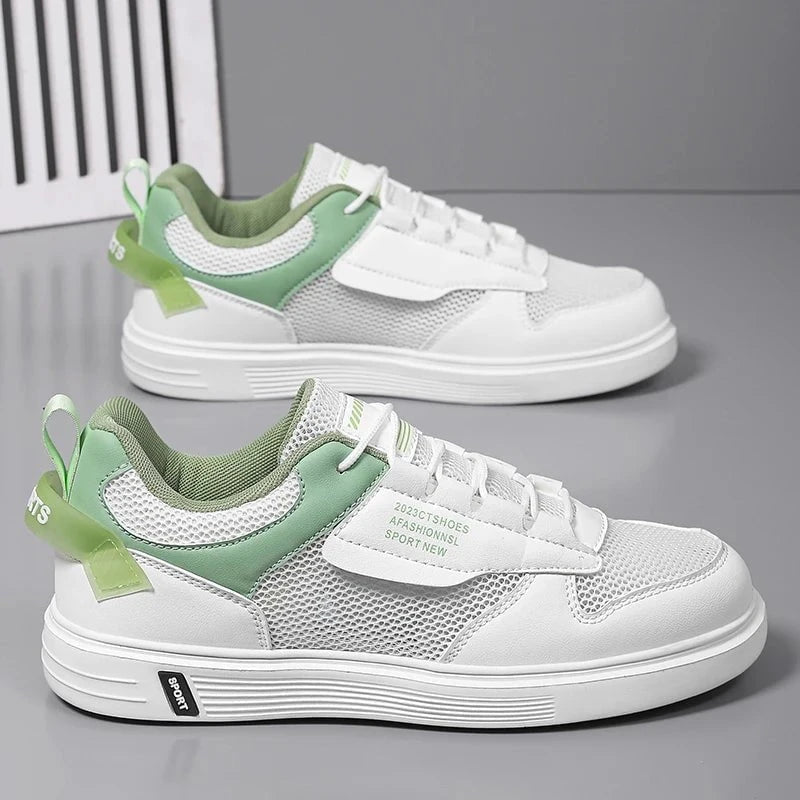 Men's Breathable Mesh Skateboard Sneakers – Lightweight Platform Casual Sports Shoes (Up to Size 47) for Summer by Luxe Ahmar – Available at LUXE AHMAR