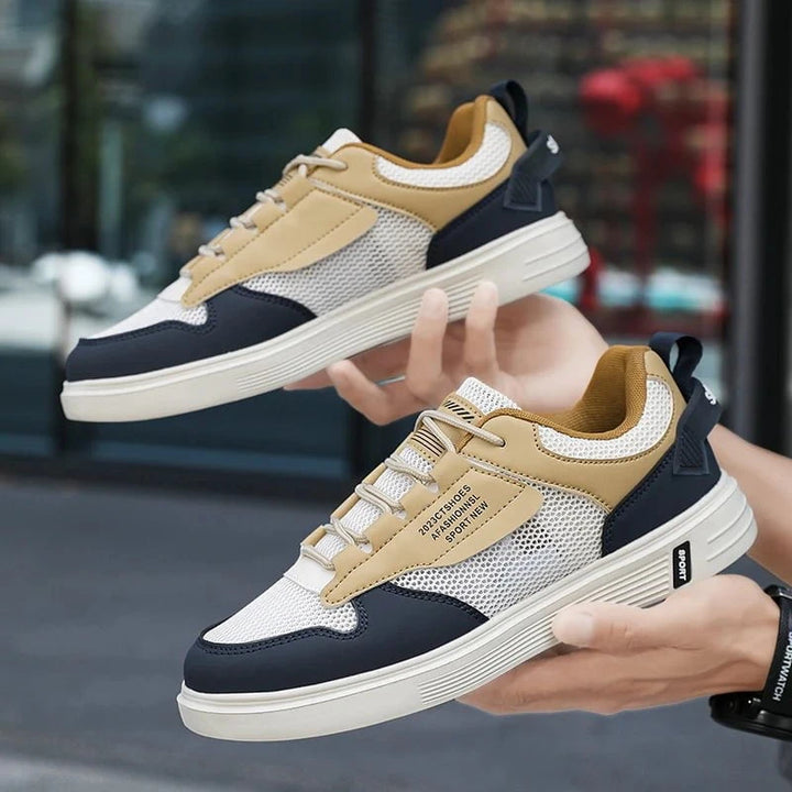 Men's Breathable Mesh Skateboard Sneakers – Lightweight Platform Casual Sports Shoes (Up to Size 47) for Summer by Luxe Ahmar – Available at LUXE AHMAR