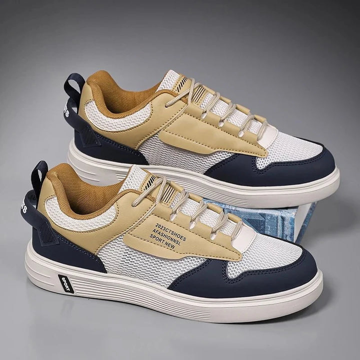 Men's Breathable Mesh Skateboard Sneakers – Lightweight Platform Casual Sports Shoes (Up to Size 47) for Summer by Luxe Ahmar – Available at LUXE AHMAR