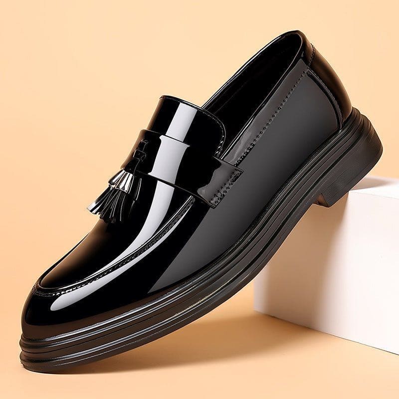 Men's Business Formal PU Leather Shoes – Plus Size Soft Bottom Casual Loafers with Rubber Sole by LUXE AHMAR – Available at LUXE AHMAR