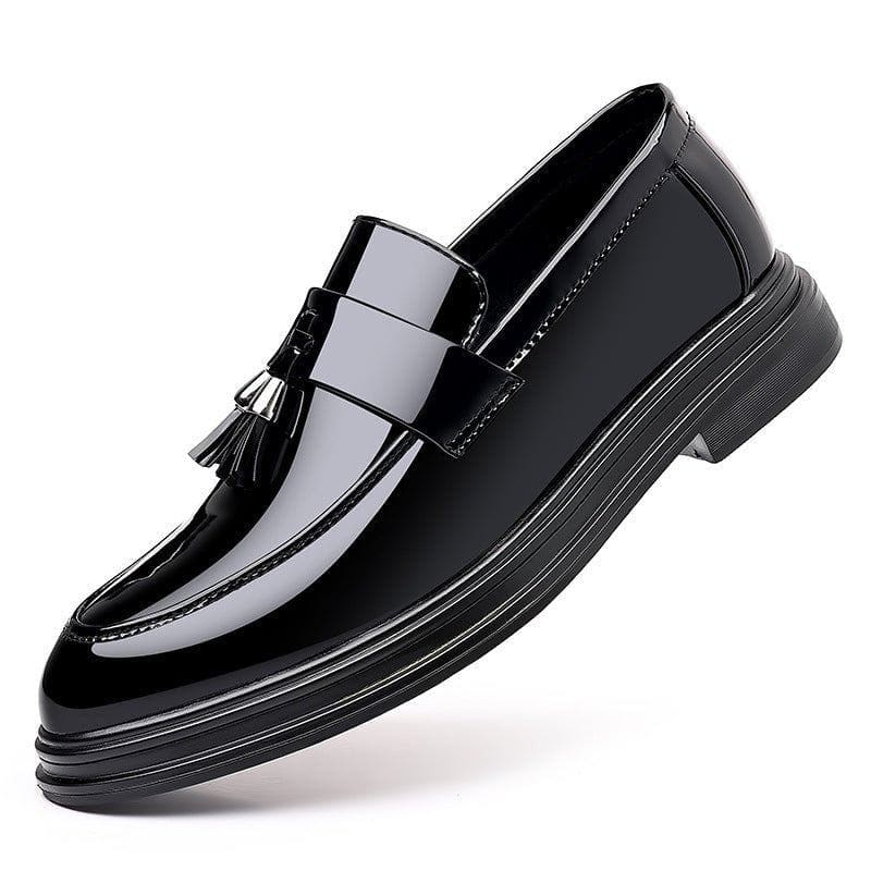Men's Business Formal PU Leather Shoes – Plus Size Soft Bottom Casual Loafers with Rubber Sole by LUXE AHMAR – Available at LUXE AHMAR