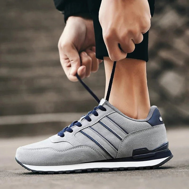 Men's Casual Sneakers – Light Suede Running Shoes, Breathable Mesh Jogging & Sport Shoes for Outdoor Activities by Luxe Ahmar – Available at LUXE AHMAR