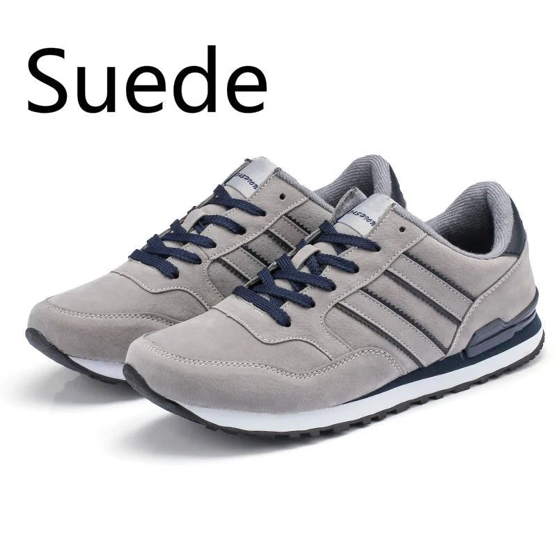 Men's Casual Sneakers – Light Suede Running Shoes, Breathable Mesh Jogging & Sport Shoes for Outdoor Activities by Luxe Ahmar – Available at LUXE AHMAR