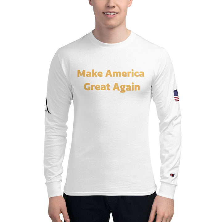 Men's Champion Long Sleeve Shirt - Luxe Ahmar by LUXE AHMAR – Available at LUXE AHMAR