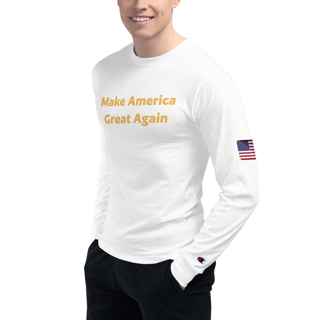 Men's Champion Long Sleeve Shirt - Luxe Ahmar by LUXE AHMAR – Available at LUXE AHMAR