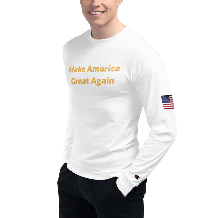 Men's Champion Long Sleeve Shirt - Luxe Ahmar by LUXE AHMAR – Available at LUXE AHMAR