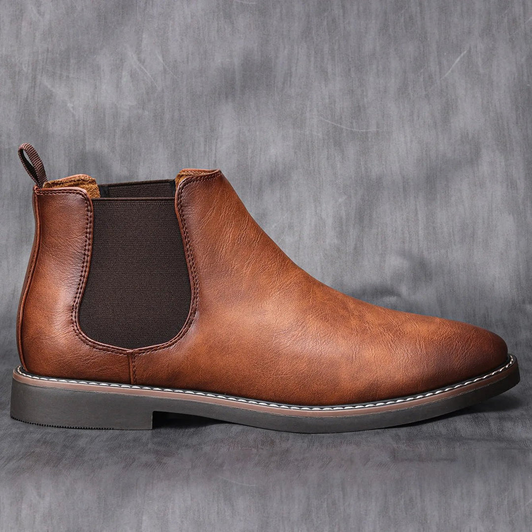 Men’s Chelsea Boots – Retro Fashion Brand, Comfortable Leather Boots, Sizes 40 - 46 by Luxe Ahmar – Available at LUXE AHMAR