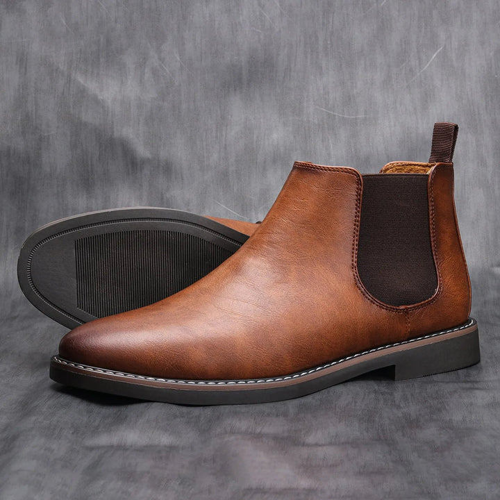 Men’s Chelsea Boots – Retro Fashion Brand, Comfortable Leather Boots, Sizes 40 - 46 by Luxe Ahmar – Available at LUXE AHMAR