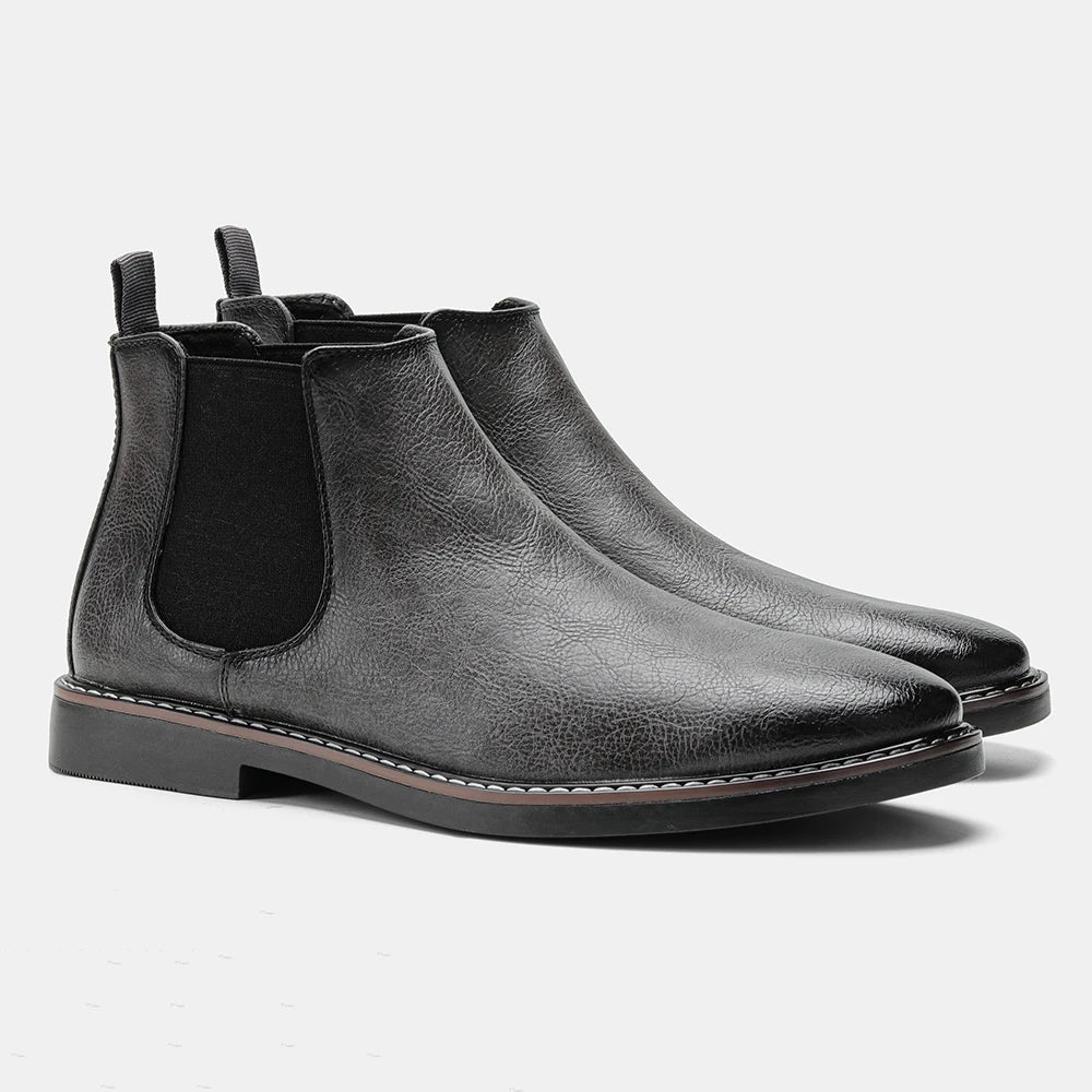 Men’s Chelsea Boots – Retro Fashion Brand, Comfortable Leather Boots, Sizes 40 - 46 by Luxe Ahmar – Available at LUXE AHMAR