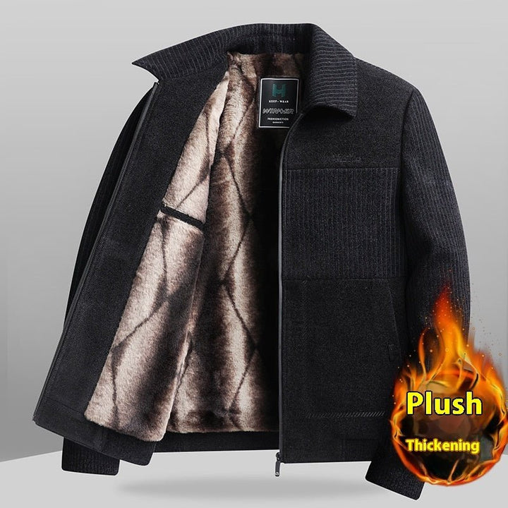 Men's Clothing Velvet Padded Thickened Coat by LUXE AHMAR – Available at LUXE AHMAR