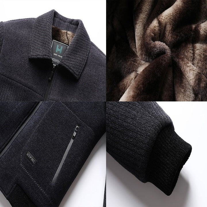 Men's Clothing Velvet Padded Thickened Coat by LUXE AHMAR – Available at LUXE AHMAR