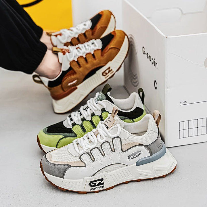 Men’s Fashion Mesh Dad Sneakers – Breathable Sports - Inspired Casual Shoes by LUXE AHMAR – Available at LUXE AHMAR