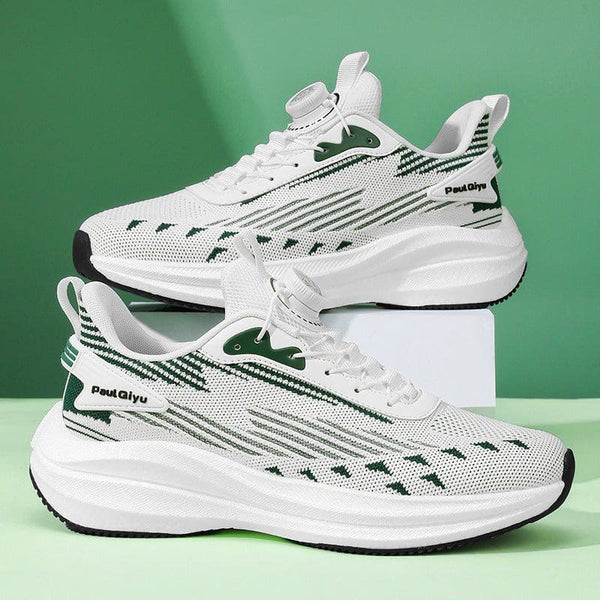 Men's Fly - Knit Mesh Running Shoes – Rotating Buckle Lightweight Sports Sneakers with Popcorn TPU Sole by LUXE AHMAR – Available at LUXE AHMAR